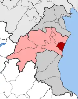 Location within the regional unit
