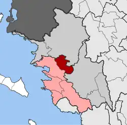 Location within the regional unit