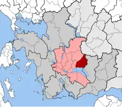 Location within the regional unit