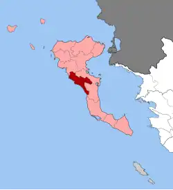 Location within the regional unit