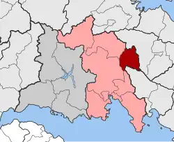 Location within the regional unit