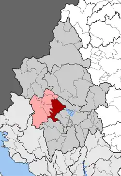 Location within the regional unit