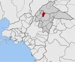 Location within North Athens regional unit