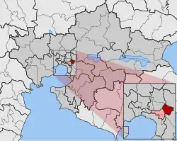 Location within the regional unit