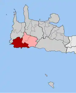 Location within the regional unit