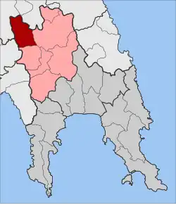 Location within the regional unit