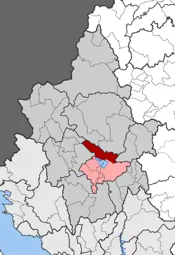 Location within the regional unit