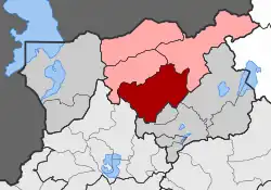 Location within the regional unit