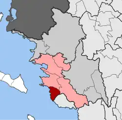 Location within the regional unit