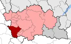 Location within the regional unit