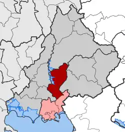 Location within the regional unit
