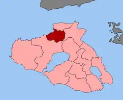 Location within the regional unit