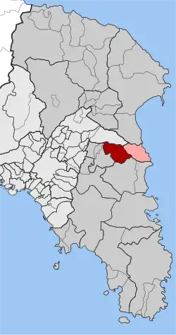 Location within the regional unit