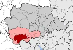 Location within the regional unit