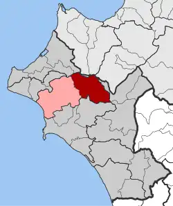 Location within the regional unit