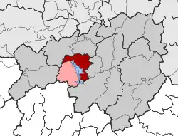 Location within the regional unit