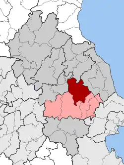 Location within the regional unit
