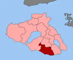 Location within the regional unit