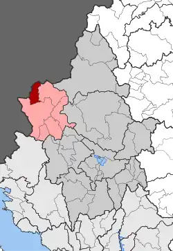 Location within the regional unit