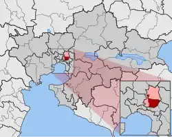 Location within the regional unit