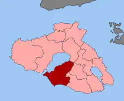Location within the regional unit