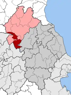 Location within the regional unit
