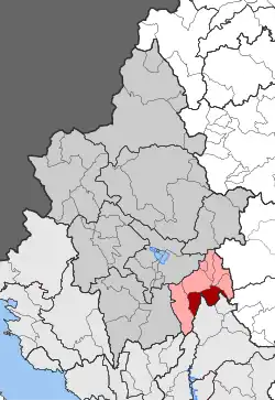 Location within the regional unit