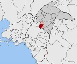 Location within North Athens regional unit