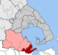 Location within the regional unit