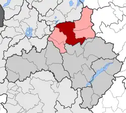 Location within the regional unit