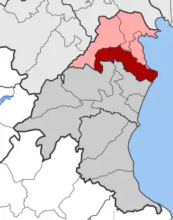 Location within the regional unit