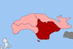 Location within the regional unit