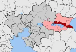 Location within the regional unit