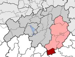 Location within the regional unit