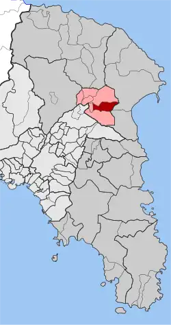 Location within the regional unit
