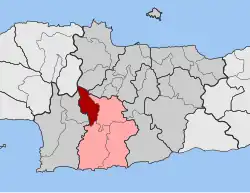 Location within the regional unit