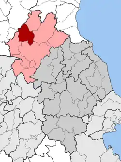 Location within the regional unit