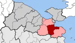 Location within the regional unit