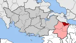 Location within the regional unit