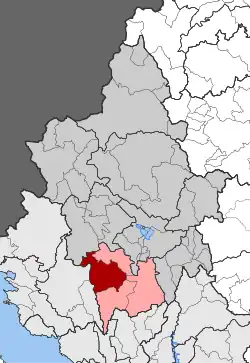 Location within the regional unit