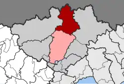 Location within the regional unit