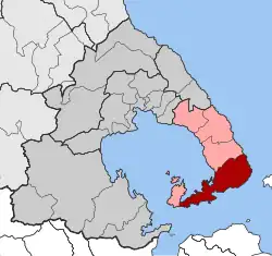 Location within the regional unit