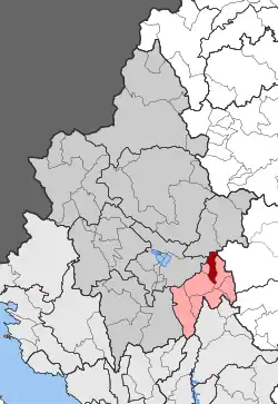 Location within the regional unit