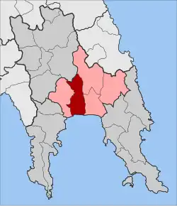 Location within the regional unit