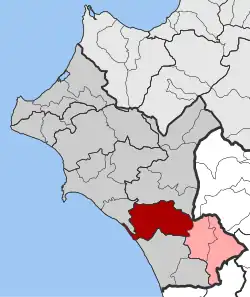 Location within the regional unit
