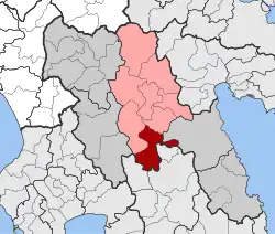 Location within the regional unit