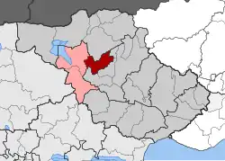 Location within the regional unit