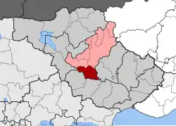 Location within the regional unit