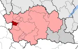Location within the regional unit