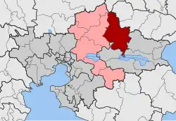 Location within the regional unit